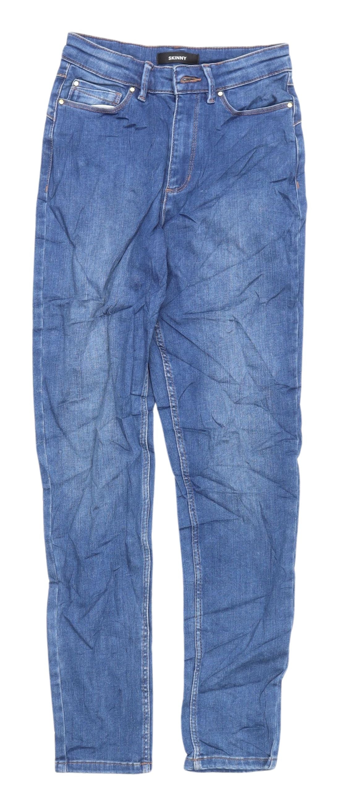 Womens UK Size 6 Marks and Spencer Regular Fit Skinny Blue Jeans