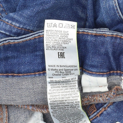 Womens UK Size 6 Marks and Spencer Regular Fit Skinny Blue Jeans