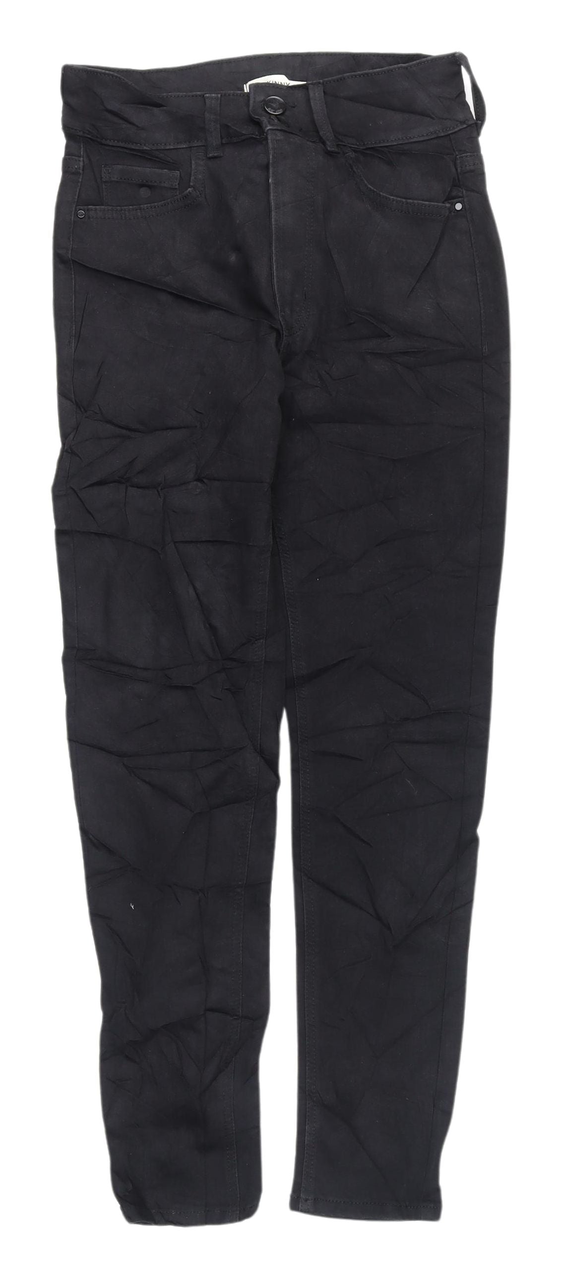 Womens UK Size 8 Marks and Spencer Regular Fit Straight Black Jeans
