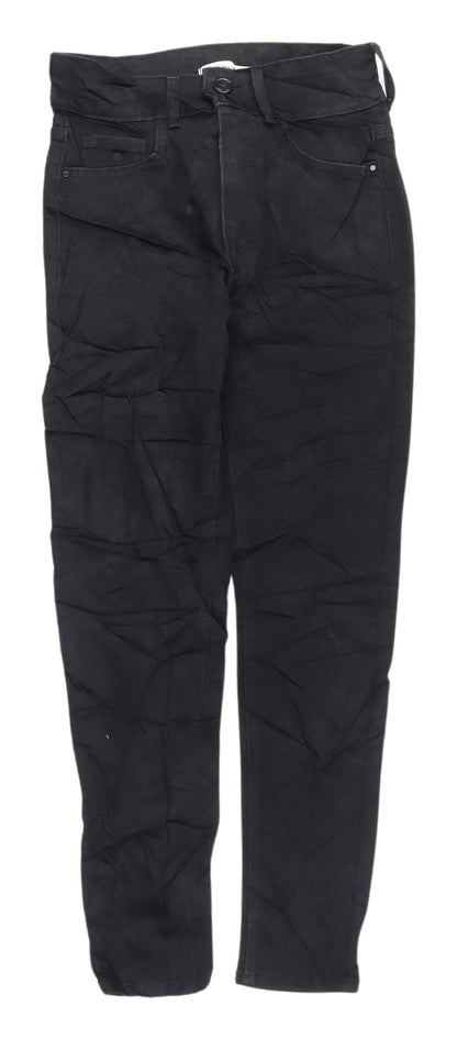 Womens UK Size 8 Marks and Spencer Regular Fit Straight Black Jeans