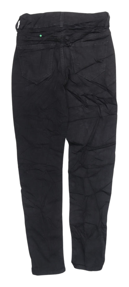 Womens UK Size 8 Marks and Spencer Regular Fit Straight Black Jeans