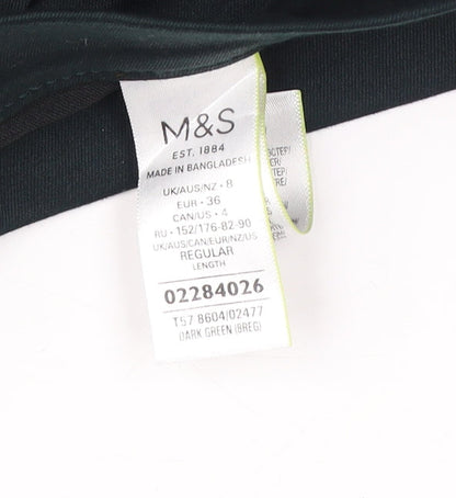 Womens UK Size 8 Marks and Spencer Regular Fit Jegging Green Jeans
