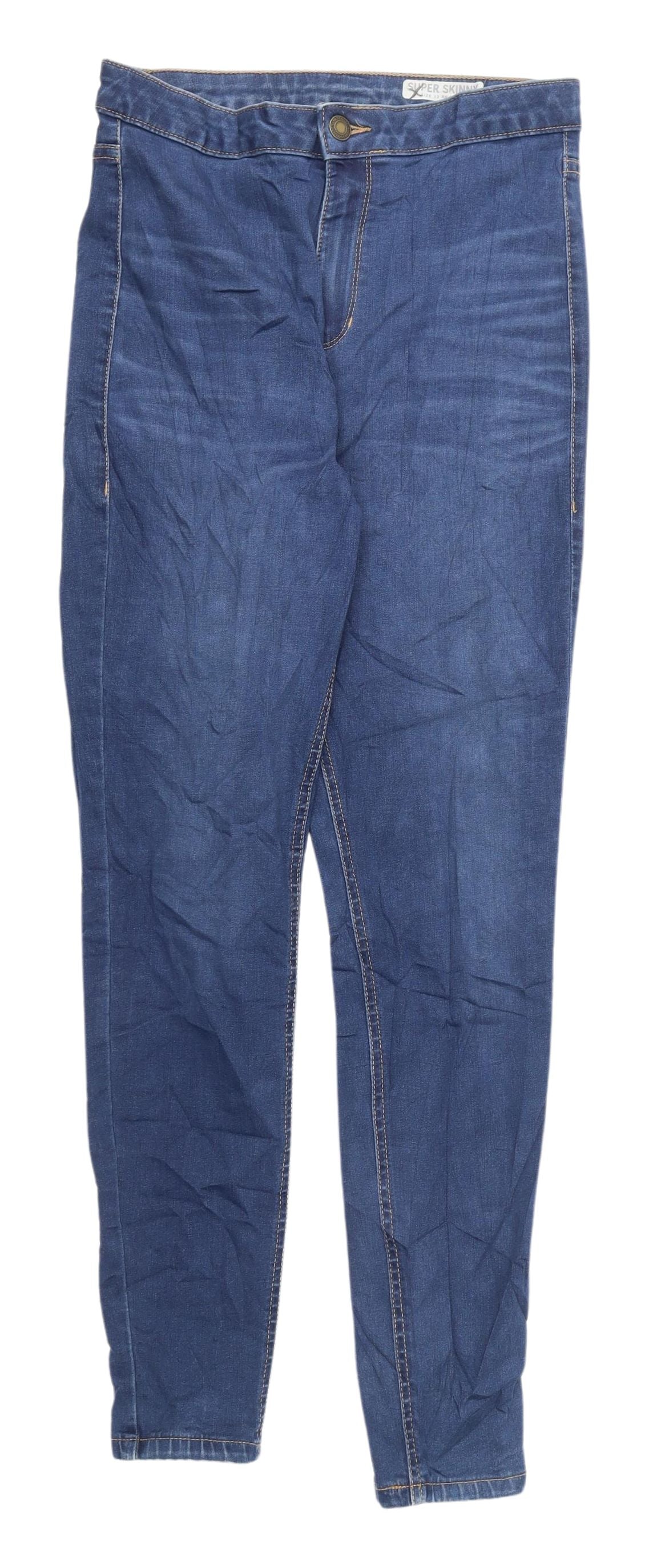 Womens UK Size 12 Marks and Spencer Slim Fit Jegging Blue Jeans