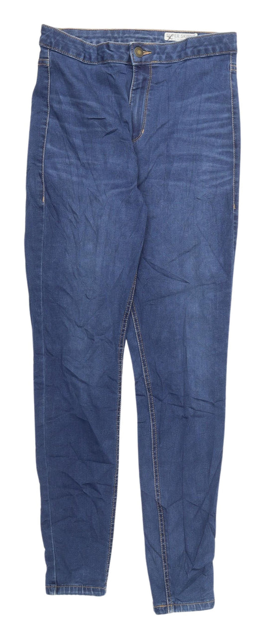 Womens UK Size 12 Marks and Spencer Slim Fit Jegging Blue Jeans