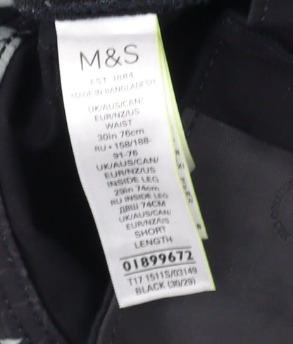 Marks and Spencer Men's Black Slim Straight Jeans M