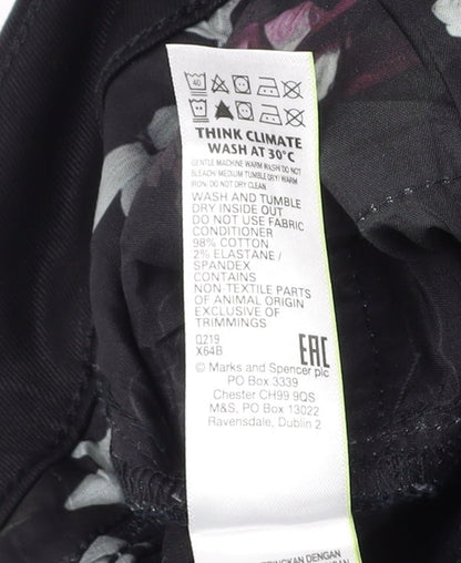 Marks and Spencer Men's Black Slim Straight Jeans M