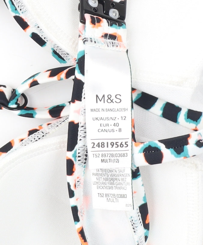 Marks and Spencer Women's Multicoloured Animal Print Bralette Top
