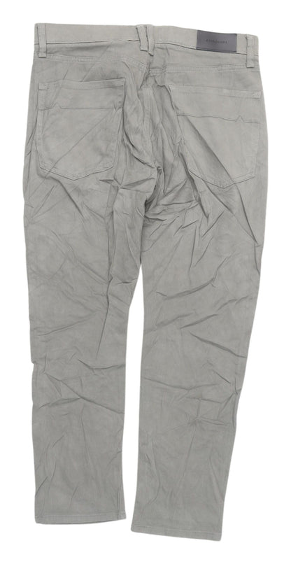 Marks and Spencer Men's Grey Slim Straight Jeans, M