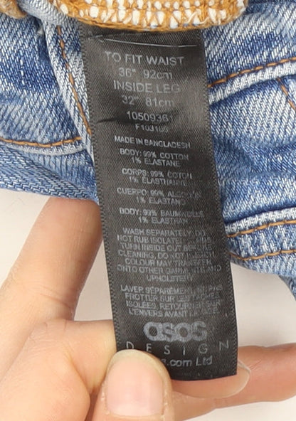 ASOS Men's Blue Straight Jeans Size 36