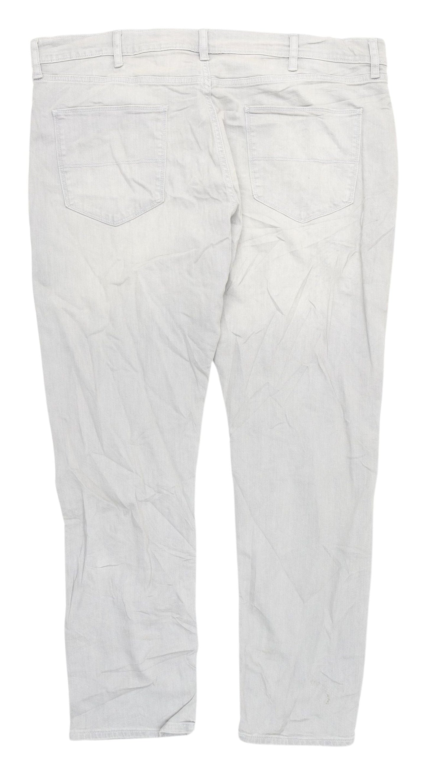 Marks and Spencer Men's Grey Straight Jeans, Size 40