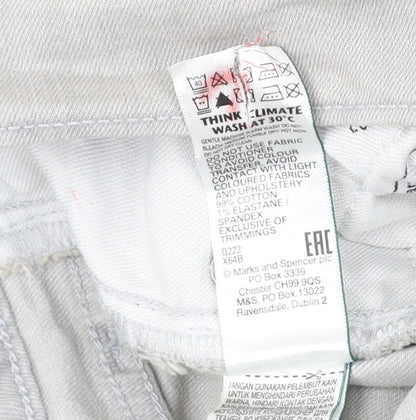 Marks and Spencer Men's Grey Straight Jeans, Size 40