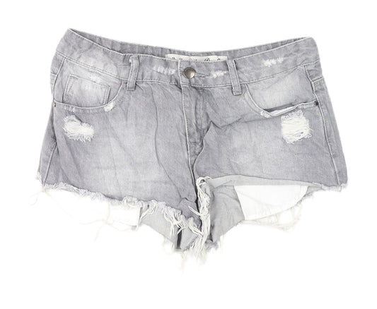 Denim Co. Women's Cut-Off Grey Denim Shorts Size 10