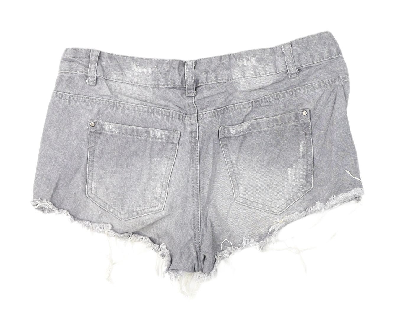 Denim Co. Women's Cut-Off Grey Denim Shorts Size 10