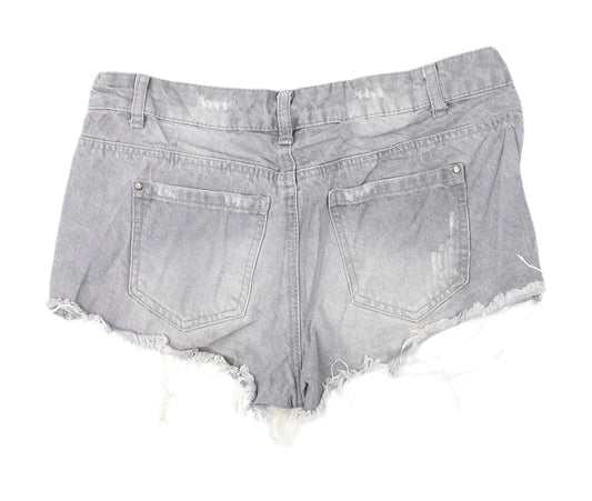 Denim Co. Women's Cut-Off Grey Denim Shorts Size 10