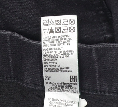 Womens UK Size 10 Marks and Spencer Slim Fit Jegging Black Jeans