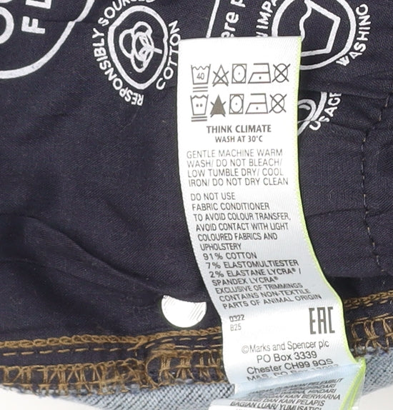 Marks and Spencer Men's Blue Slim Straight Jeans