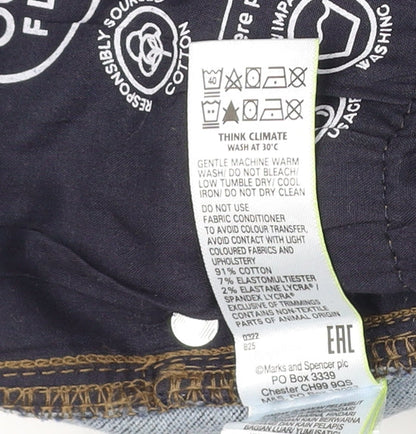 Marks and Spencer Men's Blue Slim Straight Jeans