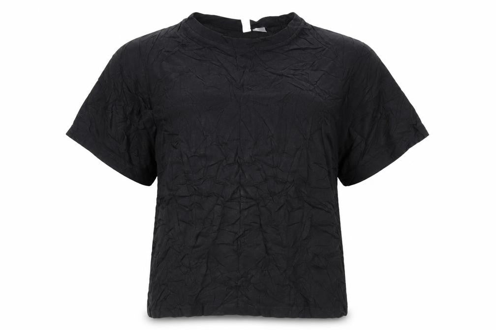 Womens UK Size 12 H&M Black Basic T-Shirt