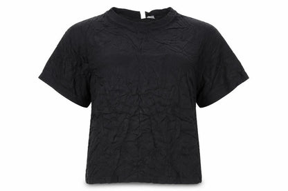 Womens UK Size 12 H&M Black Basic T-Shirt
