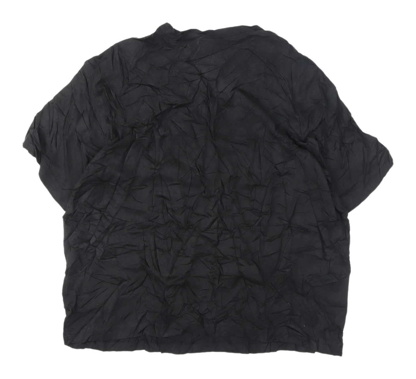 Womens UK Size 12 H&M Black Basic T-Shirt