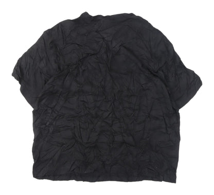 Womens UK Size 12 H&M Black Basic T-Shirt