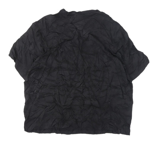 Womens UK Size 12 H&M Black Basic T-Shirt