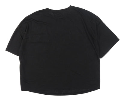 Very Women's Black Embroidered Pullover Jumper Size 20