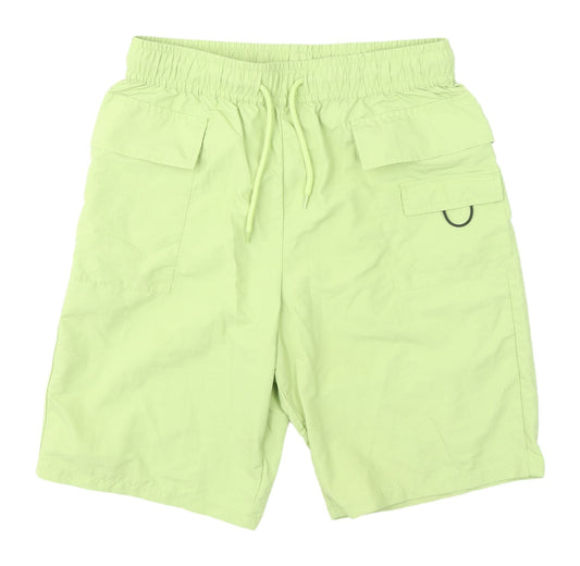 ASOS Men's Green Cargo Shorts M with Drawstring
