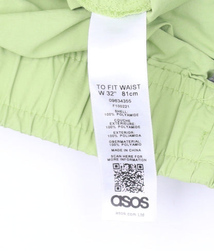 ASOS Men's Green Cargo Shorts M with Drawstring