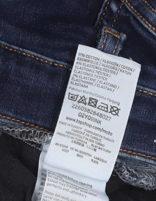 Topshop Women's Blue Skinny Jeans Size 25