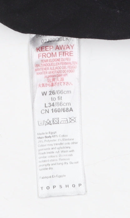 Topshop Women's Black Skinny Jeans, Size 8, Long Length