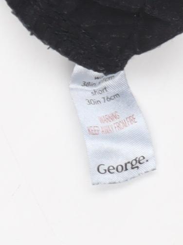 George Men's Black Skinny Jeans 38 Regular Fit