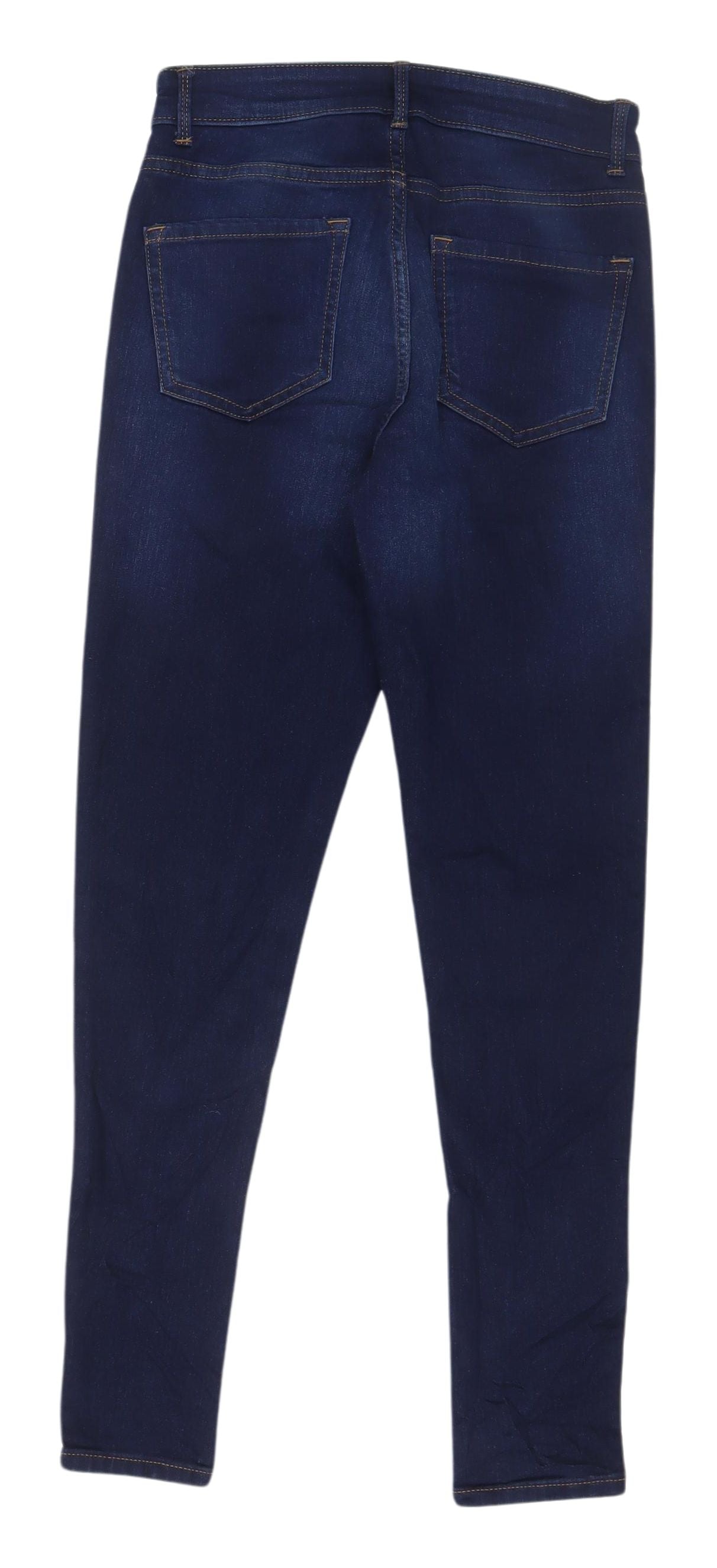 Womens UK Size 8 Marks and Spencer Regular Fit Skinny Blue Jeans