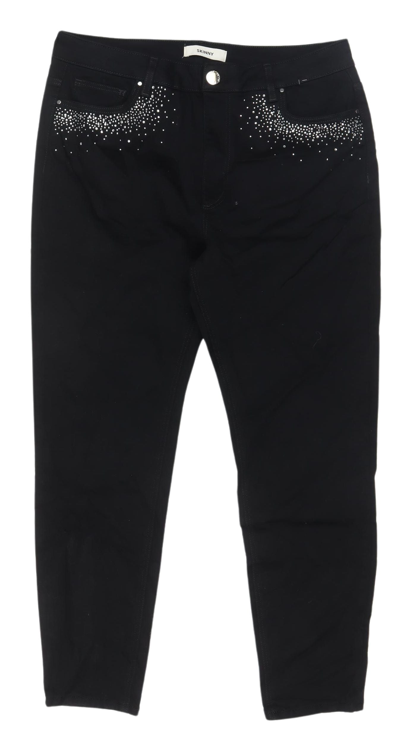 Womens UK Size 16 Marks and Spencer Regular Fit Skinny Black Jeans