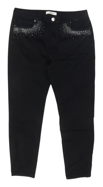 Womens UK Size 16 Marks and Spencer Regular Fit Skinny Black Jeans