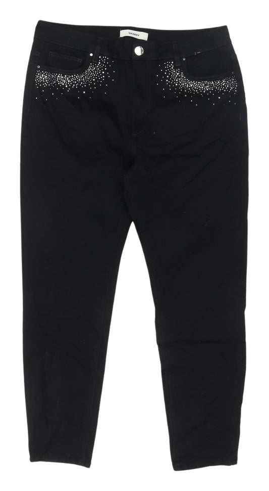 Womens UK Size 16 Marks and Spencer Regular Fit Skinny Black Jeans