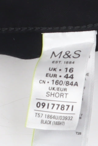 Womens UK Size 16 Marks and Spencer Regular Fit Skinny Black Jeans