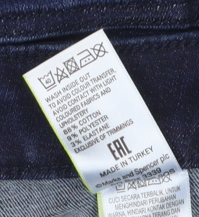 Womens UK Size 10 Marks and Spencer Slim Fit Skinny Blue Jeans