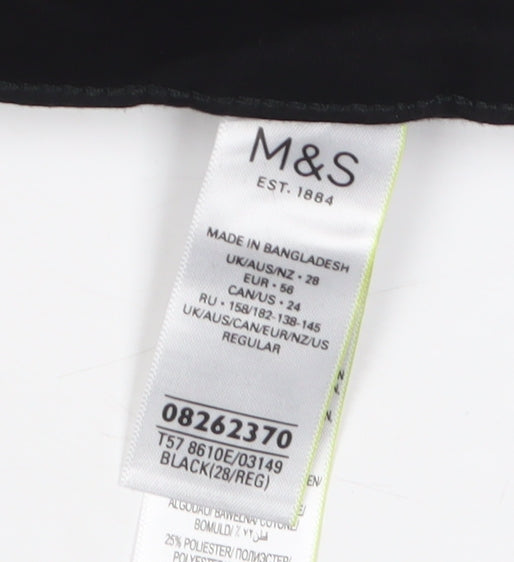 Womens UK Size 28 Marks and Spencer Regular Fit Skinny Black Jeans