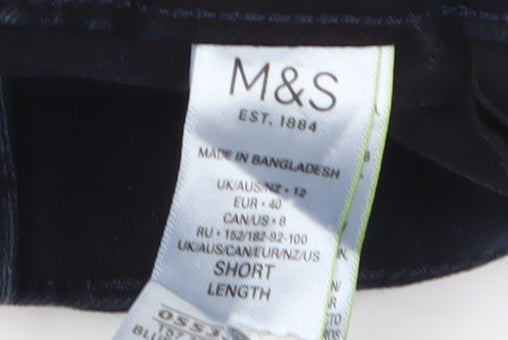 Womens UK Size 12 Marks and Spencer Regular Fit Skinny Blue Jeans