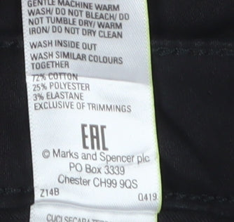 Womens UK Size 32 Marks and Spencer  Skinny Black Jeans