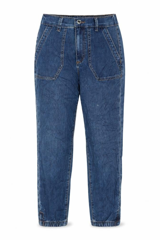Womens UK Size 6 Marks and Spencer Regular Fit Cropped Blue Jeans