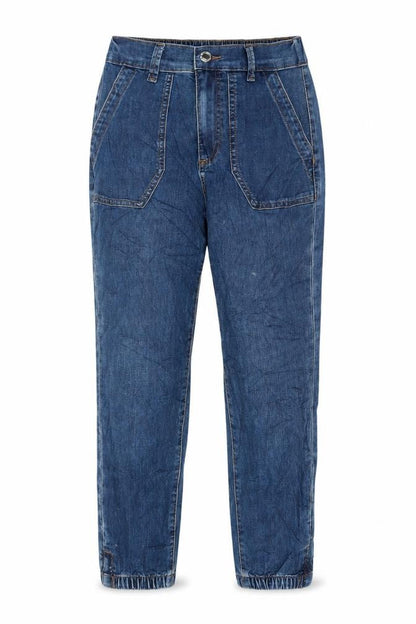 Womens UK Size 6 Marks and Spencer Regular Fit Cropped Blue Jeans