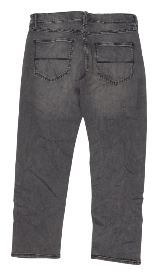 Marks and Spencer Men Dark Grey Straight Jeans 32