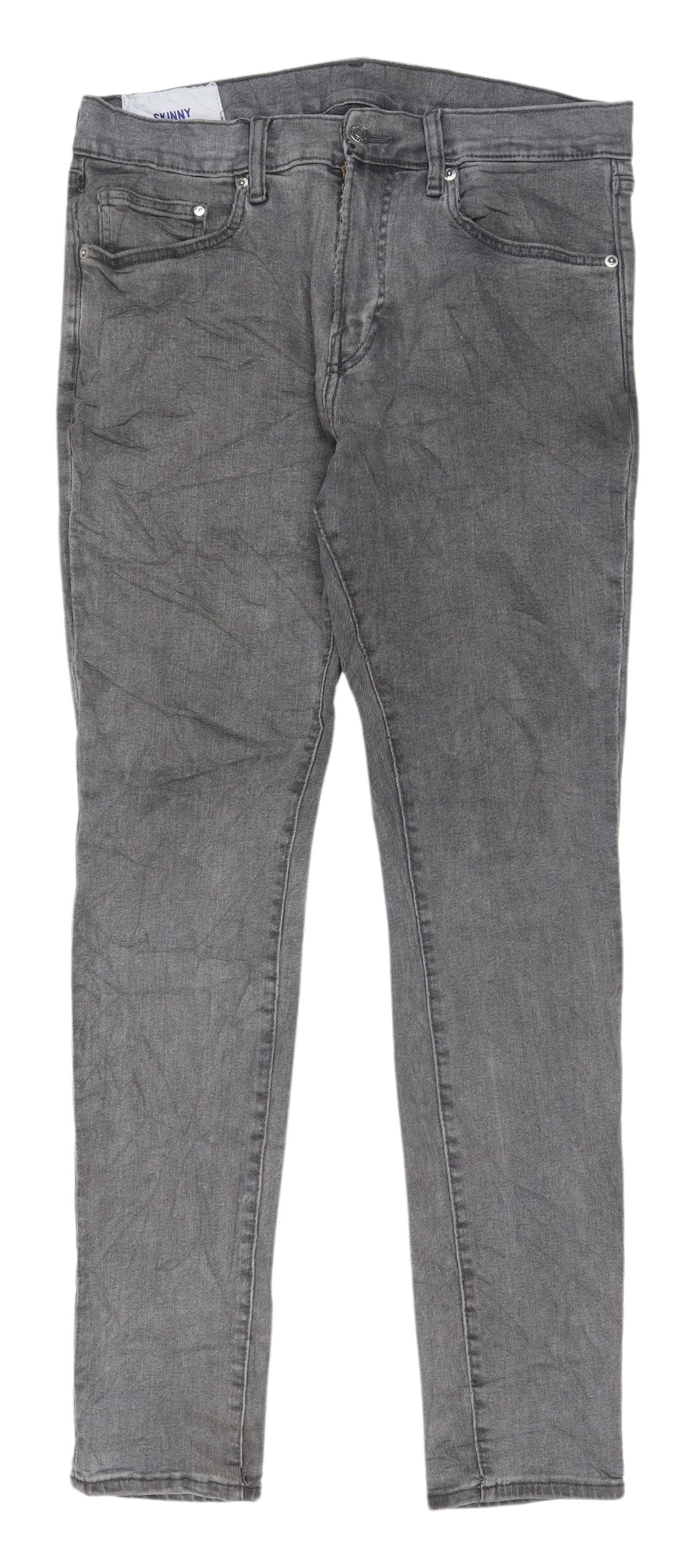 H&M Men's Grey Skinny Jeans Size L