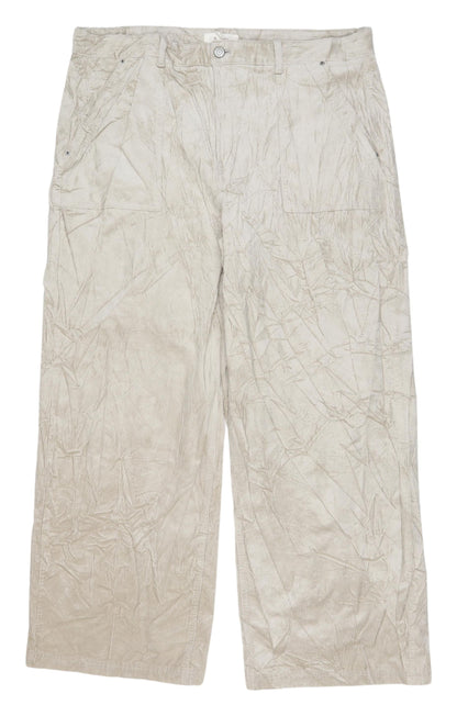 Womens UK Size 20 Marks and Spencer Relaxed Fit  Beige Trousers