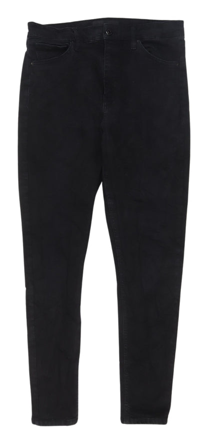 Topshop Women's Black Skinny Jeans Size 16
