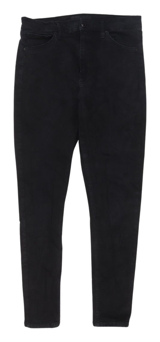 Topshop Women's Black Skinny Jeans Size 16