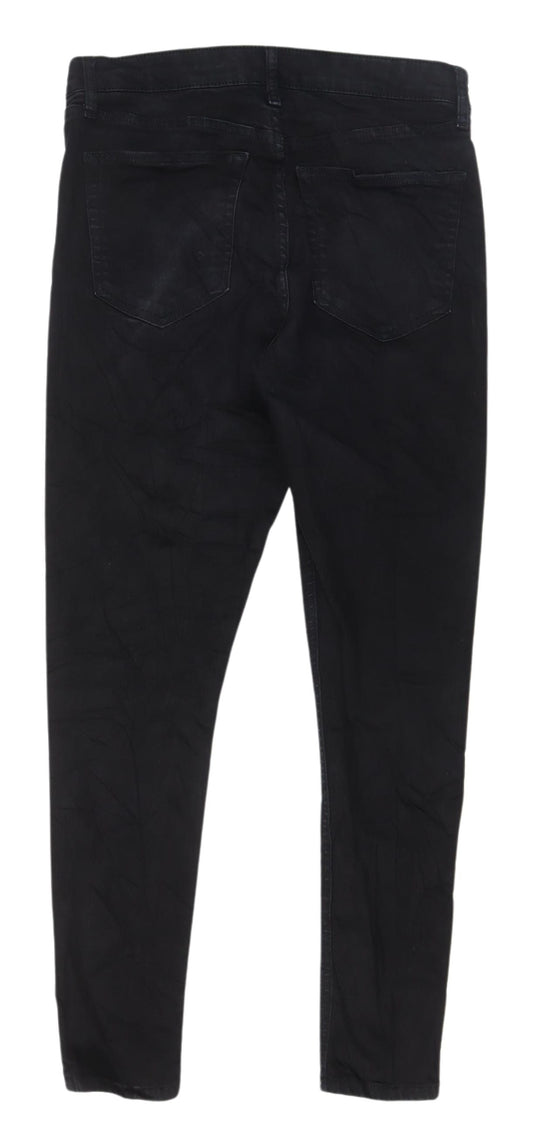 Topshop Women's Black Skinny Jeans Size 16