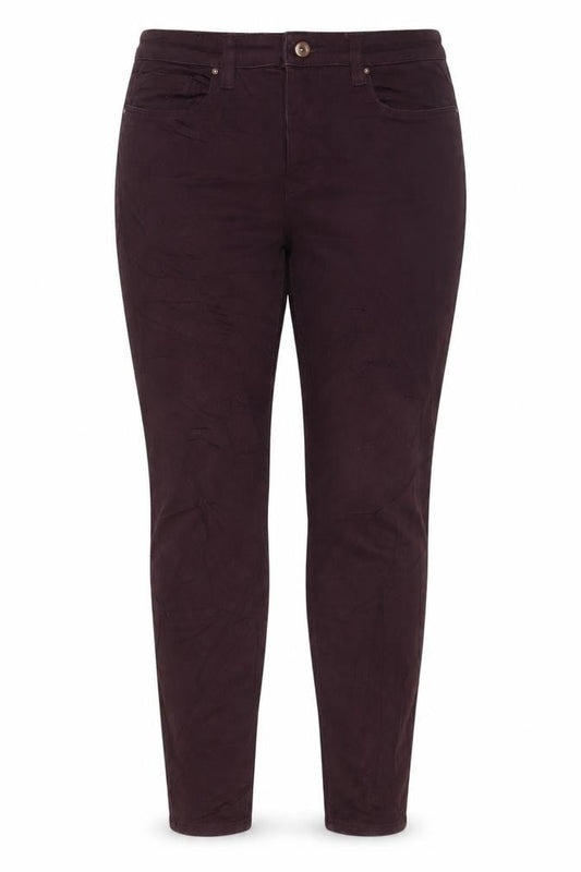 Front view of L.O.G.G. Women's Purple Skinny Jeans, size 12